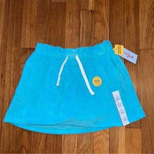 Girls Cat & Jack Turquoise Skirt with White Drawstrings